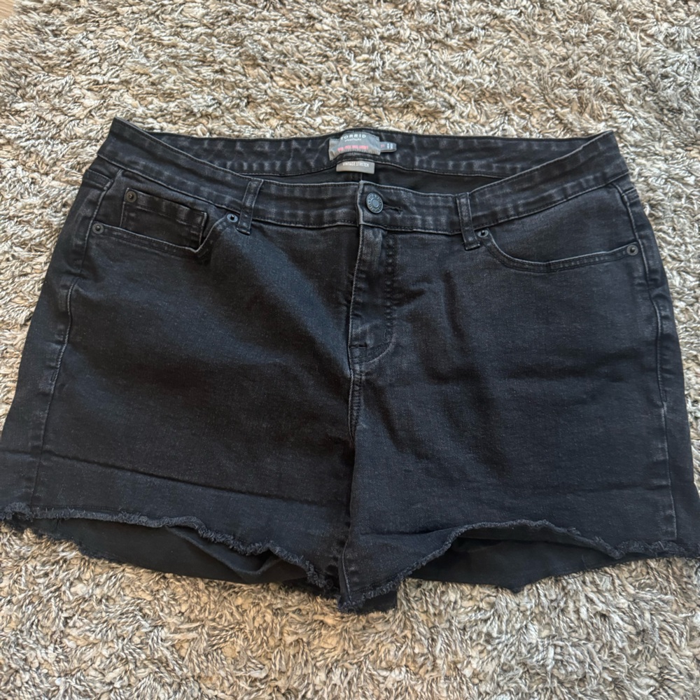 Torrid Black Denim Shorts